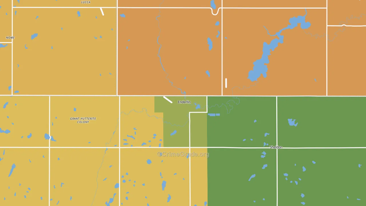 Enderlin, ND Map of Assault Rates