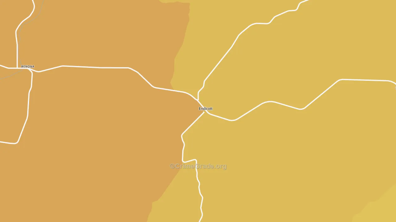 Endicott, WA Map of Assault Rates