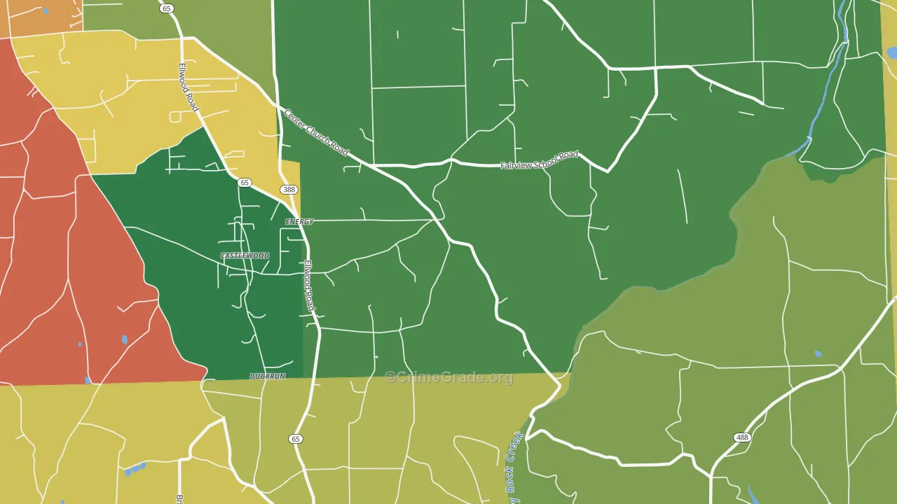 Energy, PA Map of Assault Rates