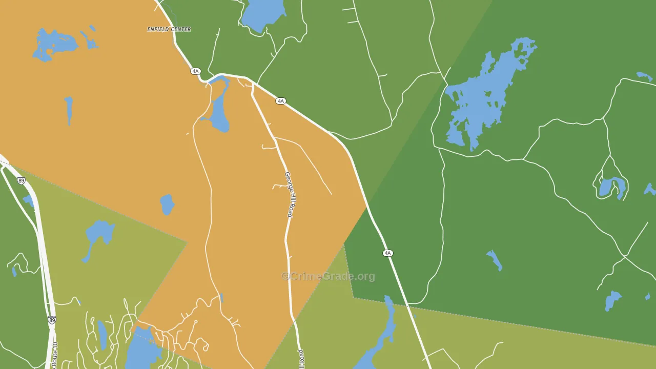 Enfield Center, NH Map of Assault Rates