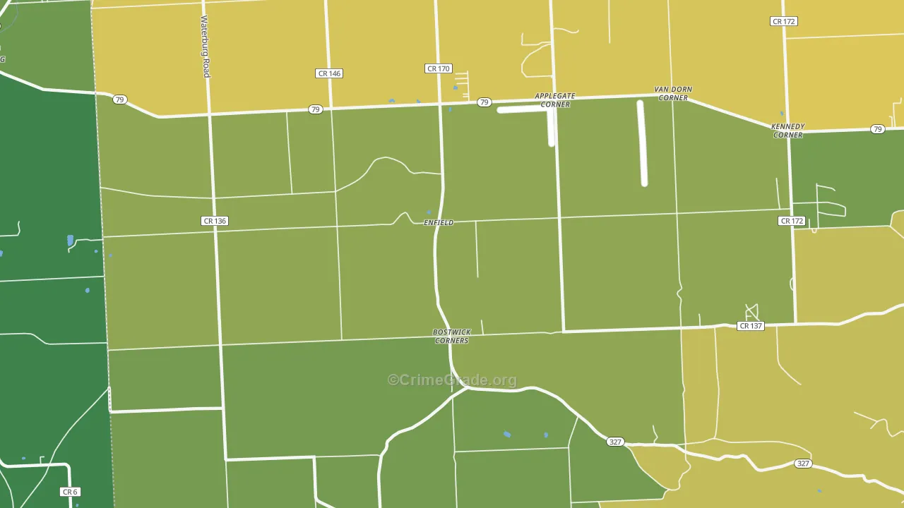 Enfield, NY Map of Assault Rates