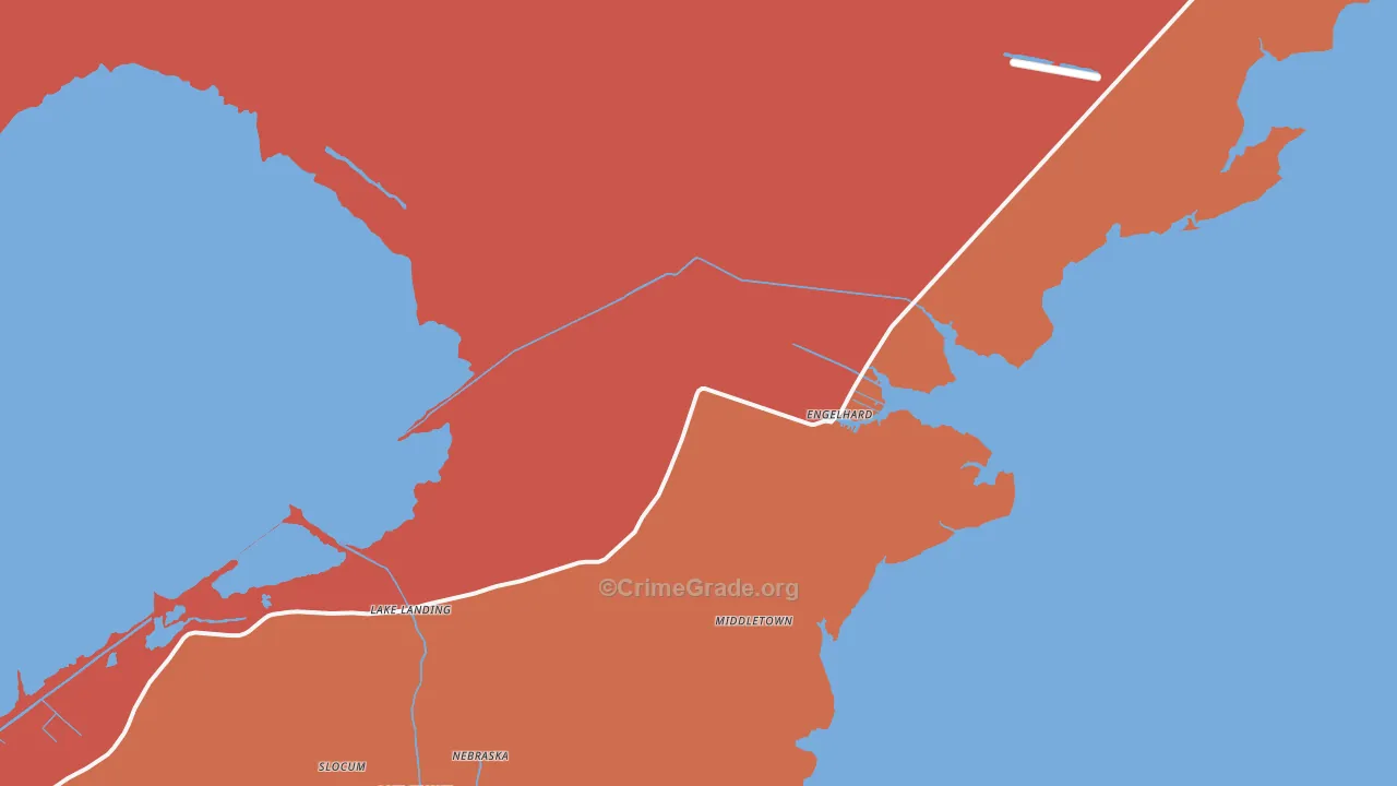 Engelhard, NC Map of Assault Rates