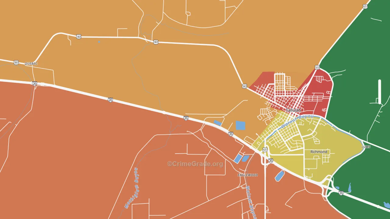 Englewood, LA Map of Assault Rates