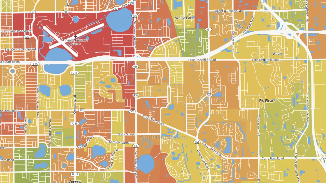 Englewood Park, Orlando, FL Map of Assault Rates
