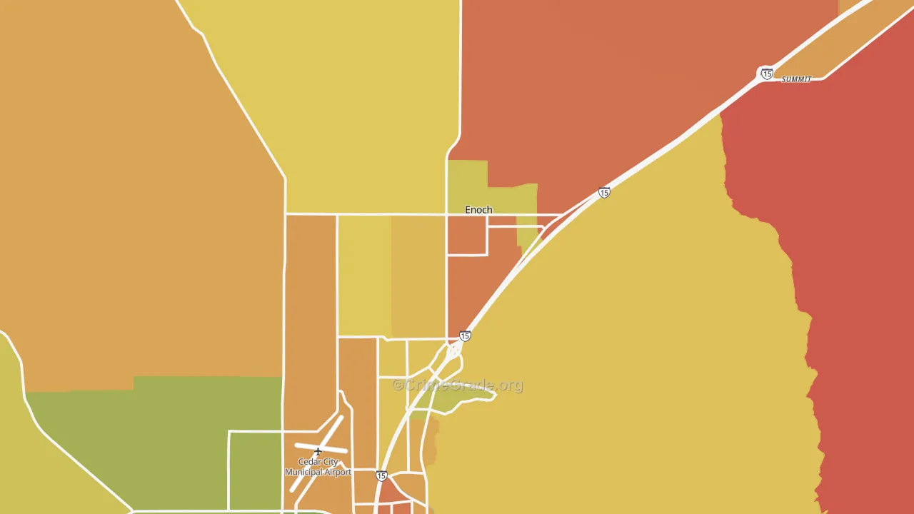 Enoch, UT Map of Assault Rates