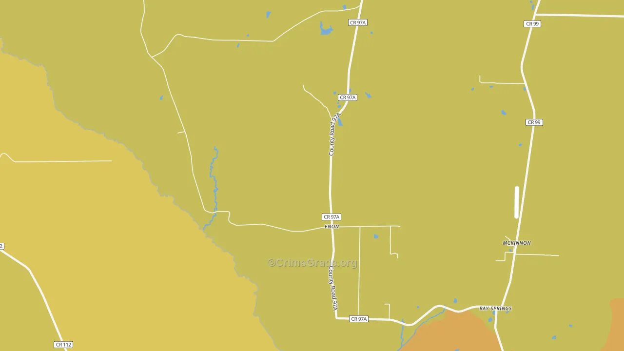 Enon, FL Map of Assault Rates