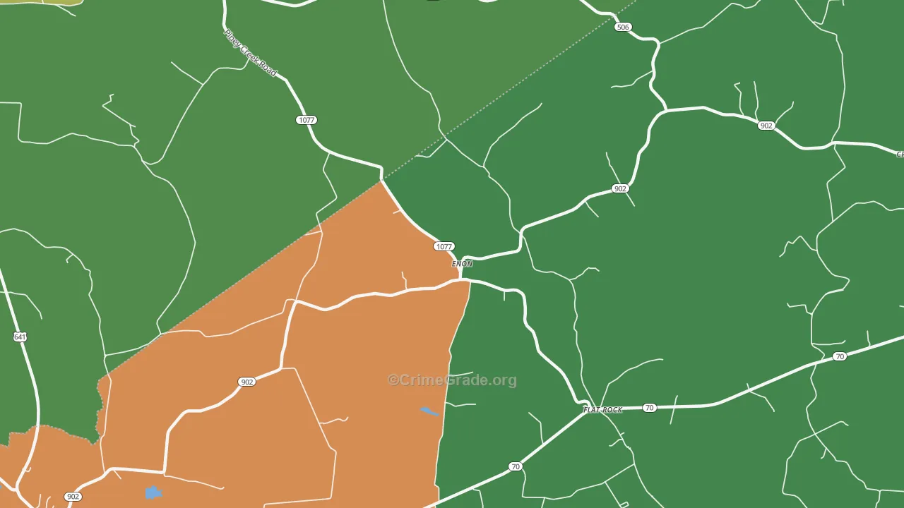 Enon, KY Map of Assault Rates