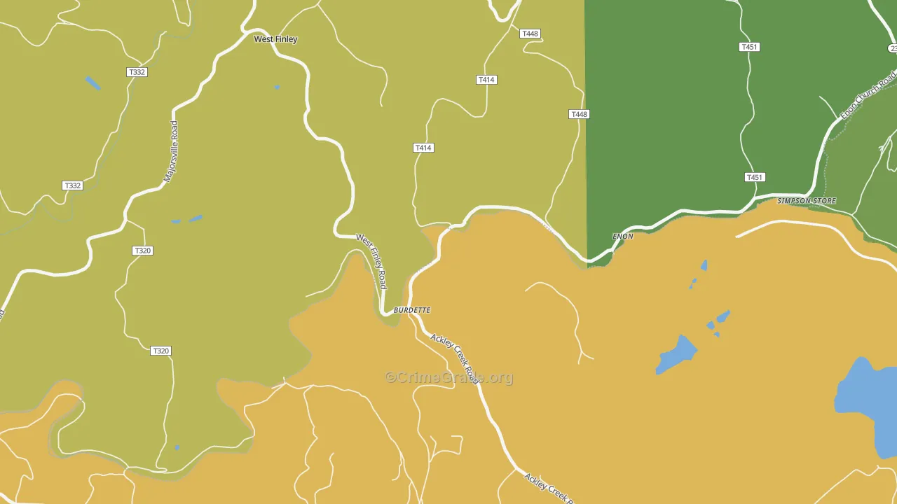 Enon, PA Map of Assault Rates