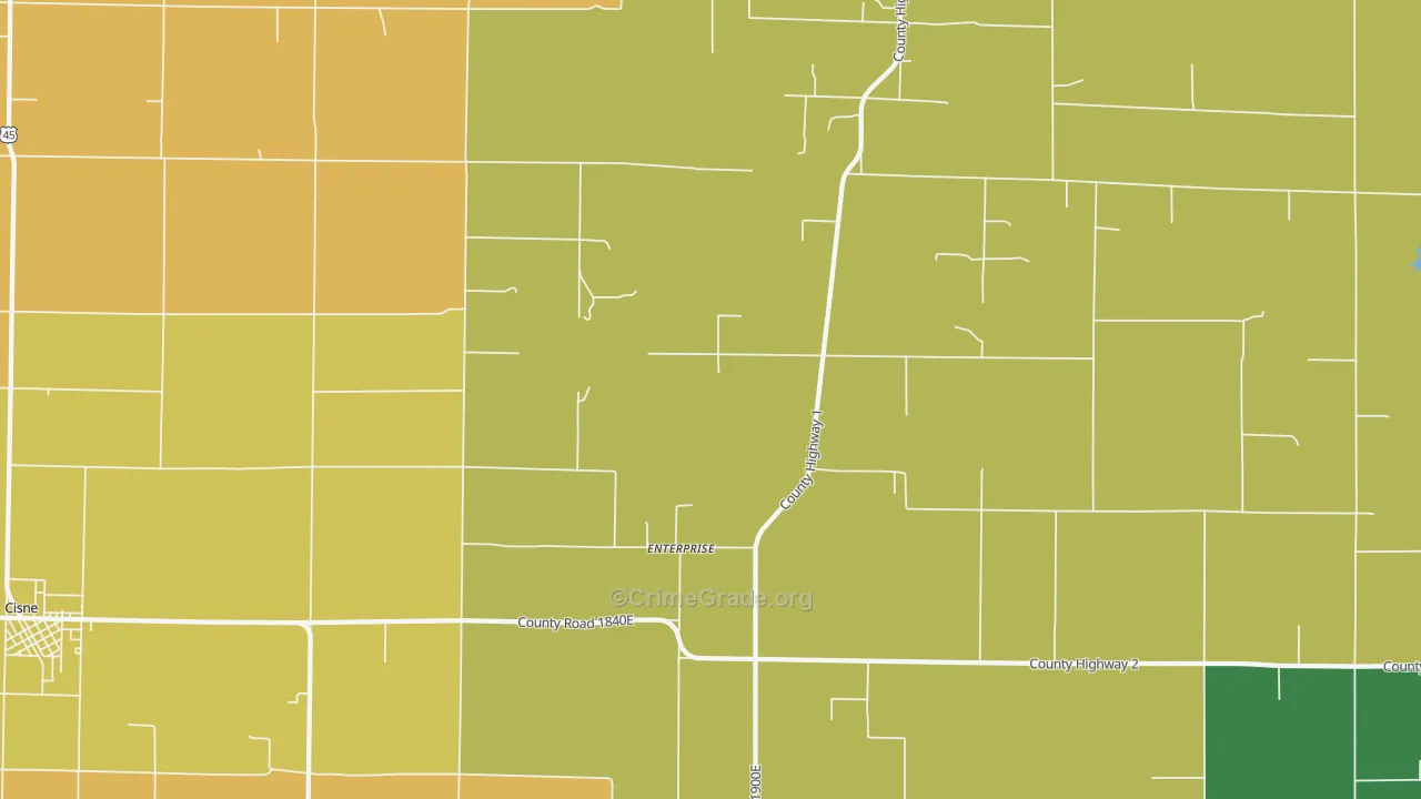 Enterprise, IL Map of Assault Rates