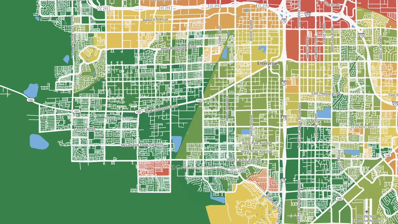 Enterprise, NV Map of Assault Rates