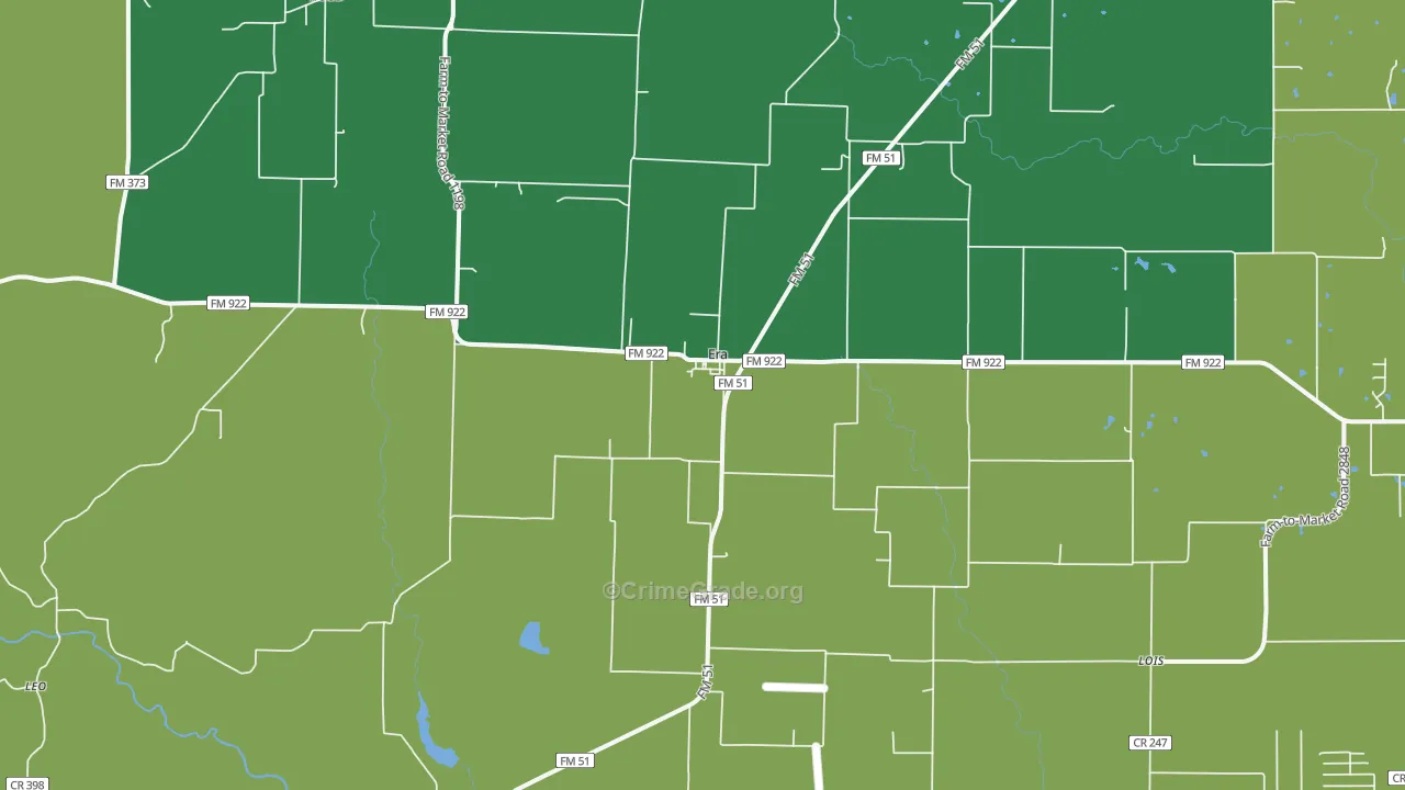 Era, TX Map of Assault Rates