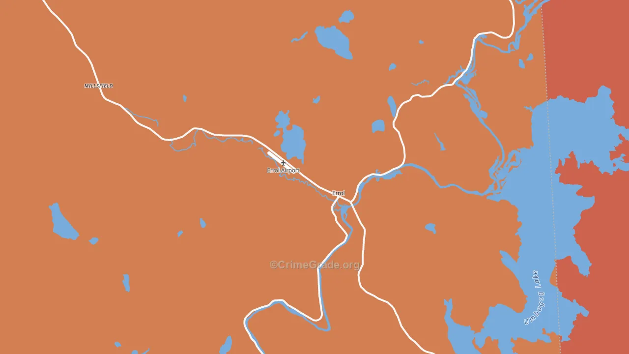 Errol, NH Map of Assault Rates