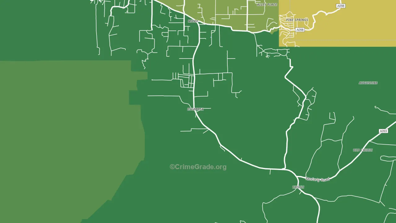 Escabosa, NM Map of Assault Rates