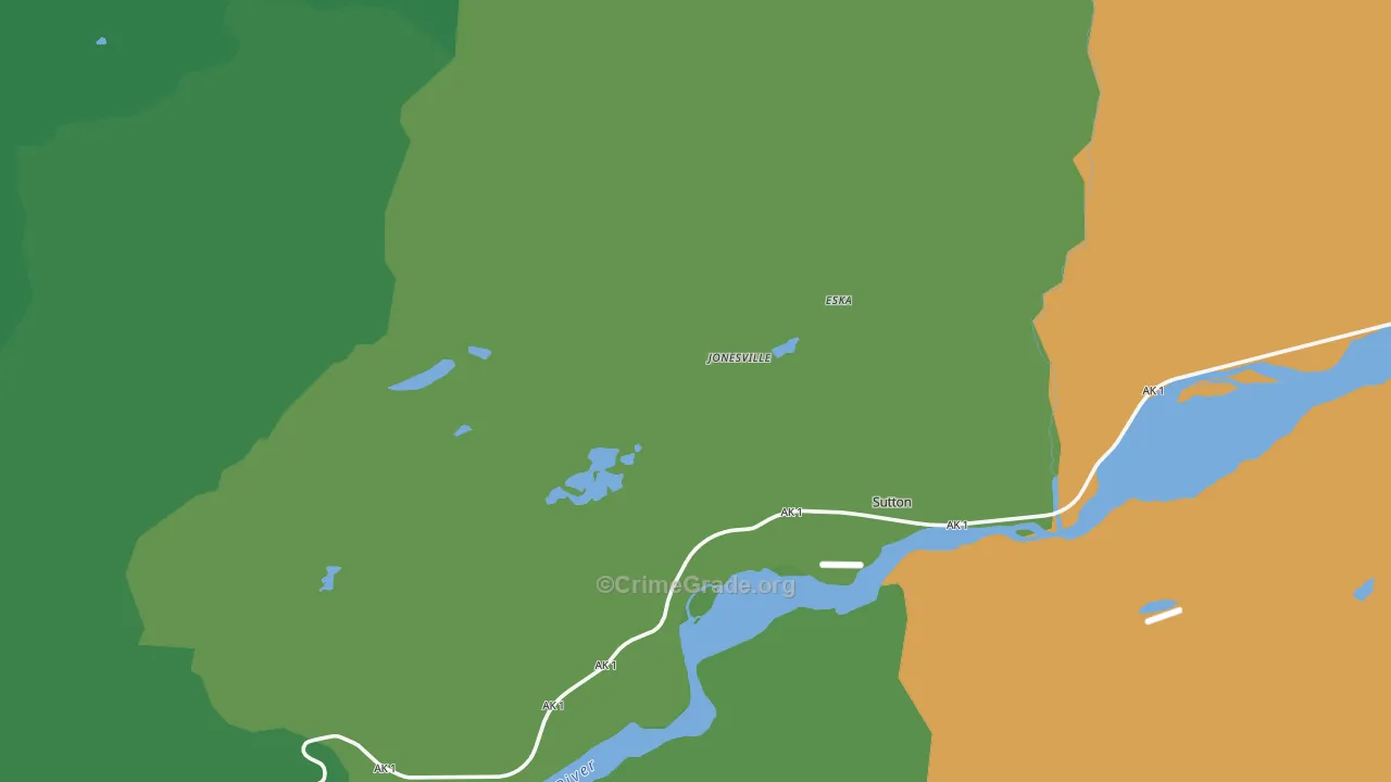 Eska, AK Map of Assault Rates