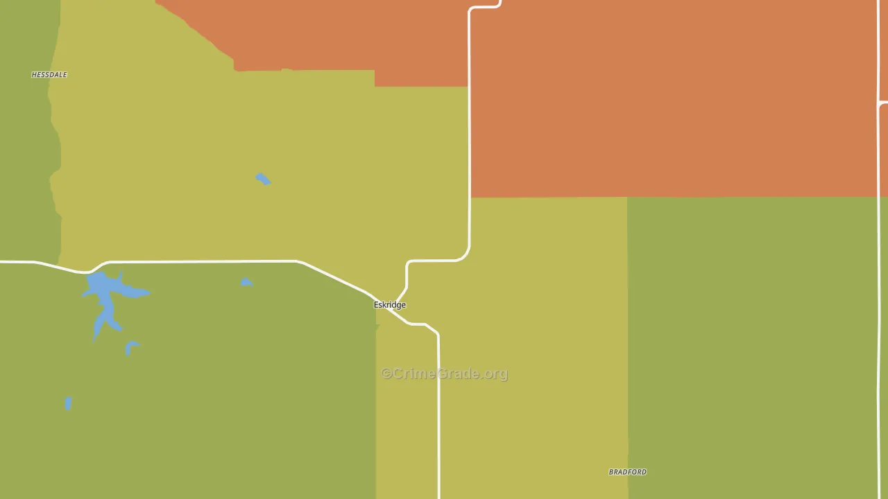 Eskridge, KS Map of Assault Rates