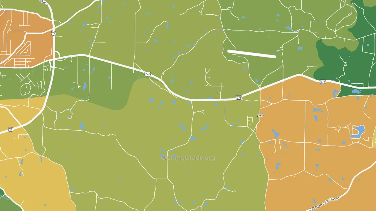 Esom Hill, GA Map of Assault Rates