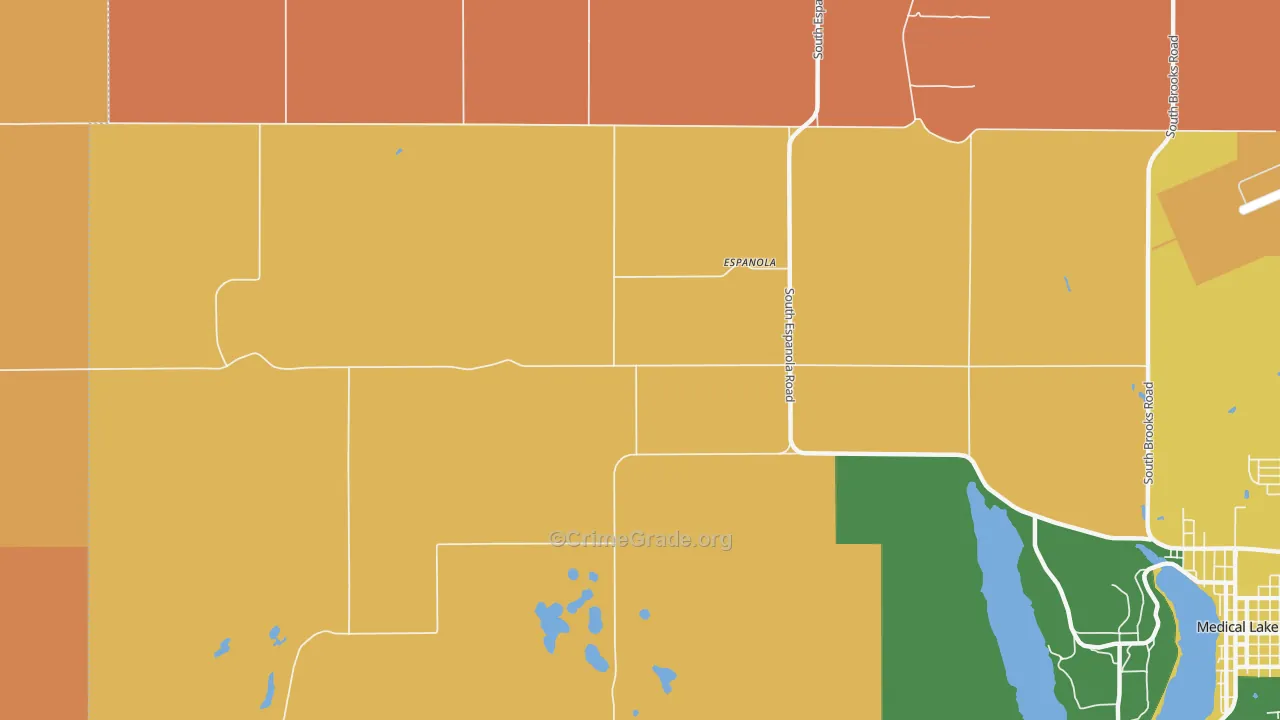 Espanola, WA Map of Assault Rates