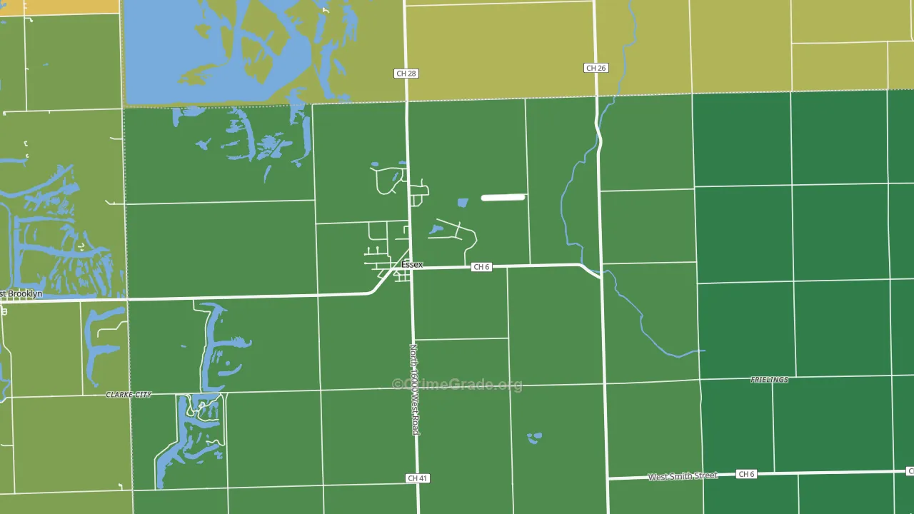Essex, IL Map of Assault Rates
