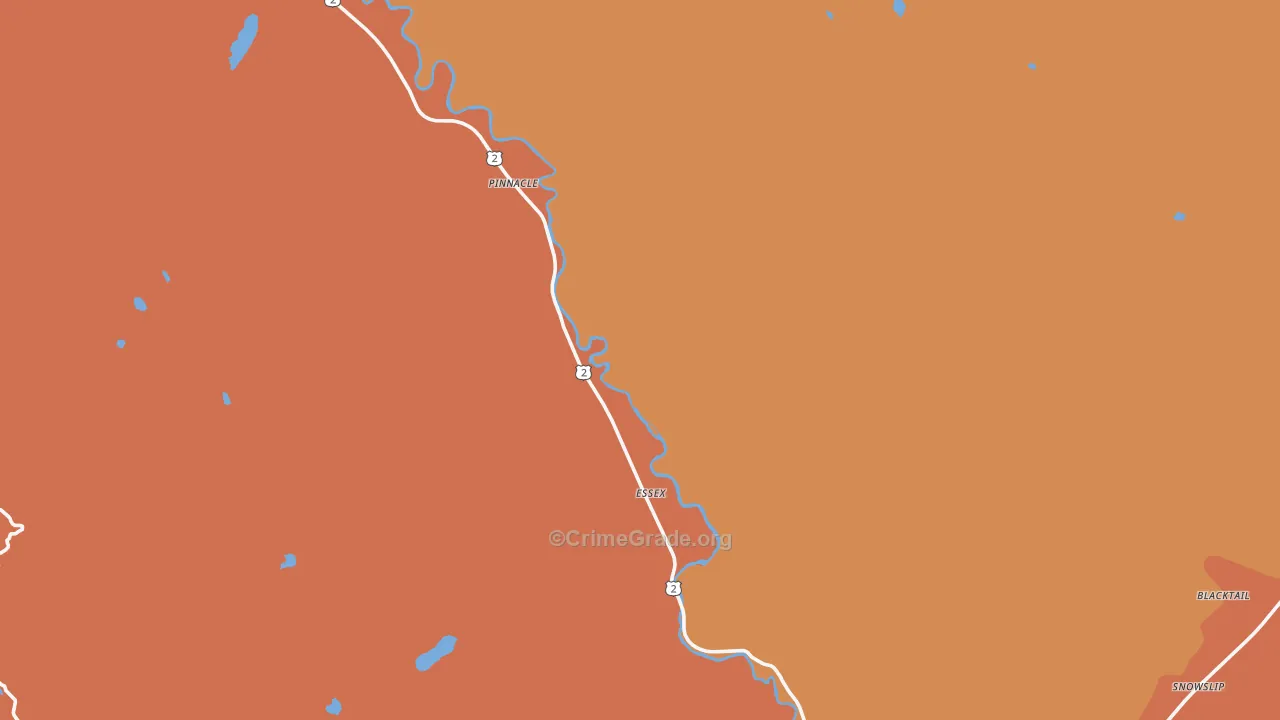 Essex, MT Map of Assault Rates
