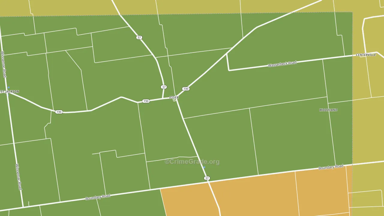 Essex, OH Map of Assault Rates