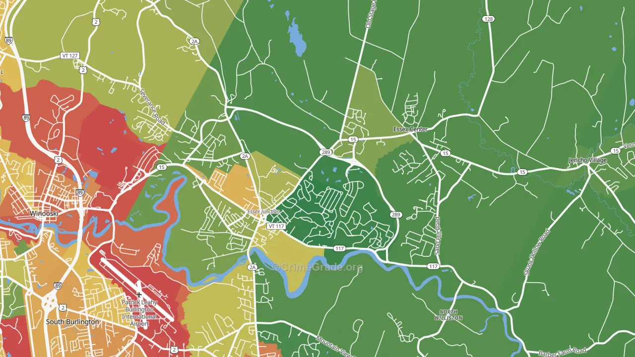 Essex, VT Map of Assault Rates