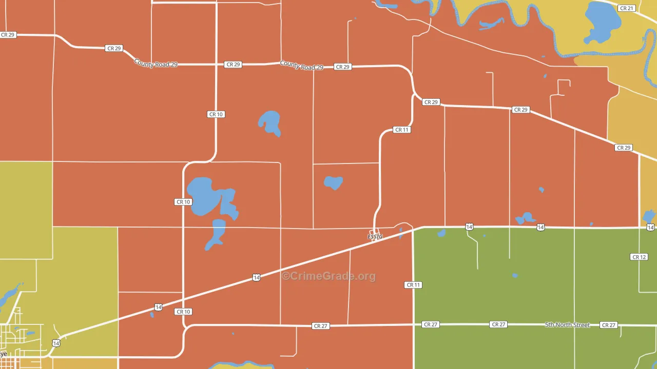 Essig, MN Map of Assault Rates