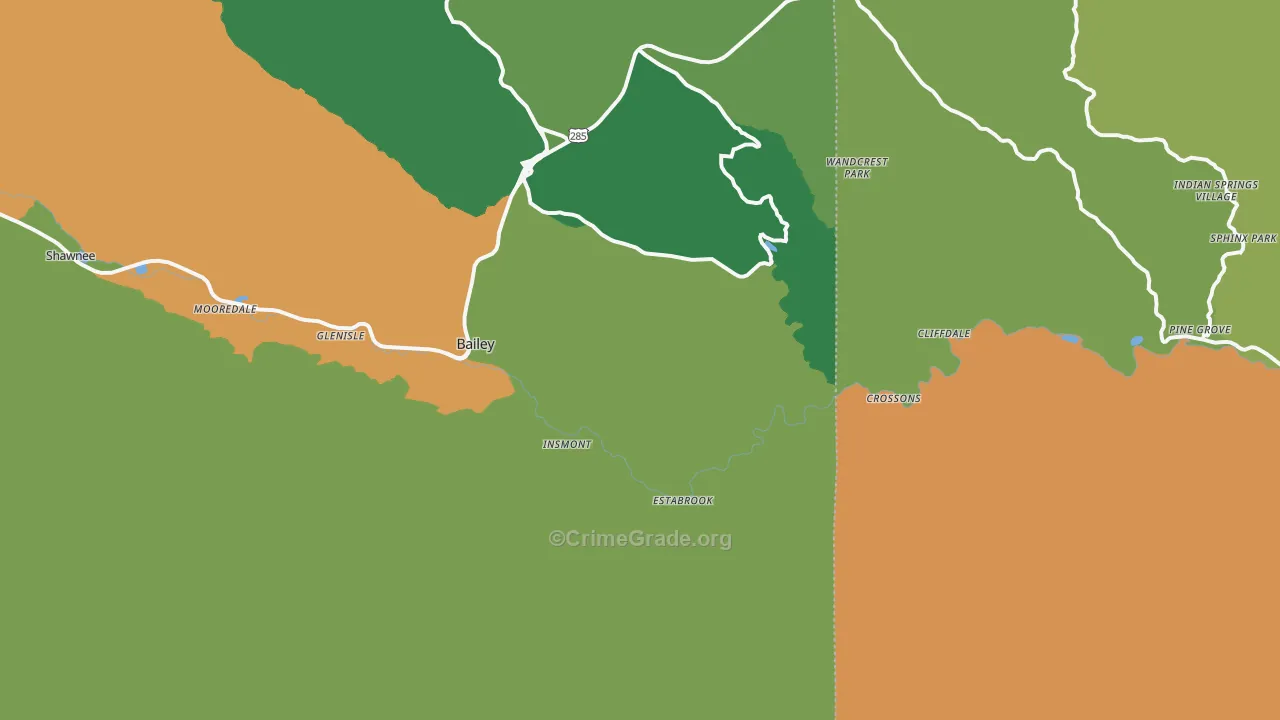 Estabrook, CO Map of Assault Rates