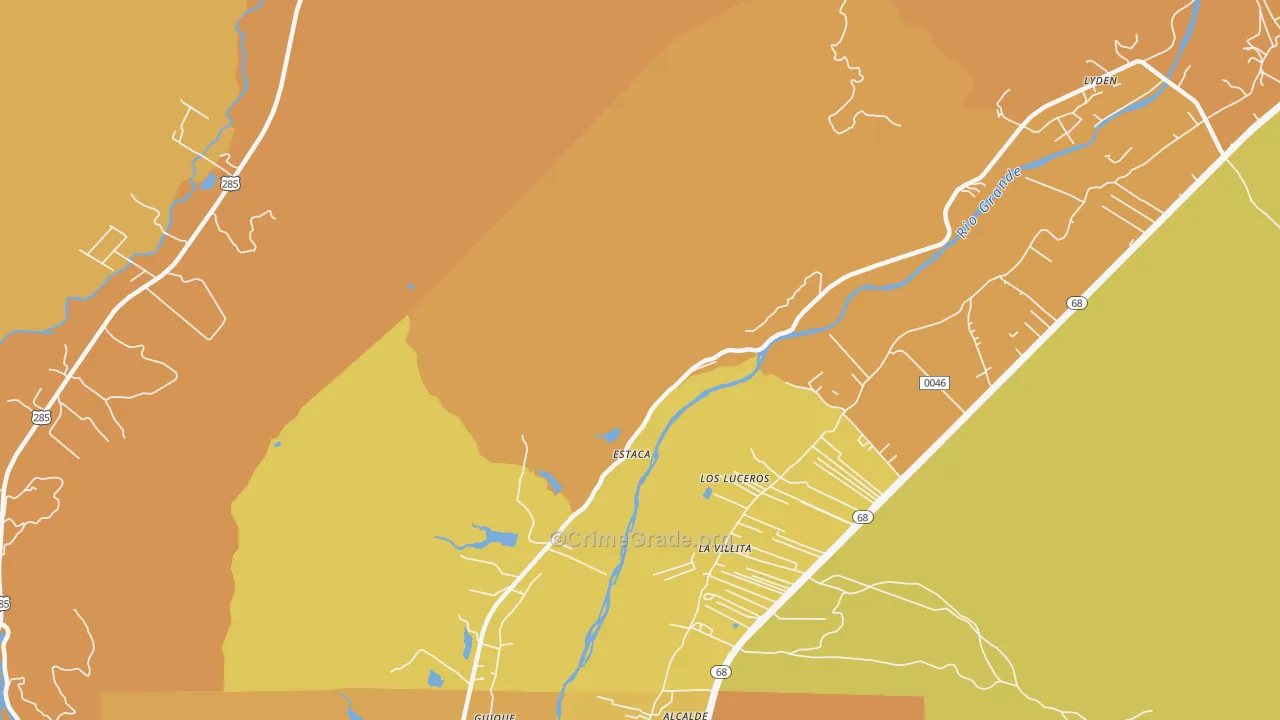 Estaca, NM Map of Assault Rates