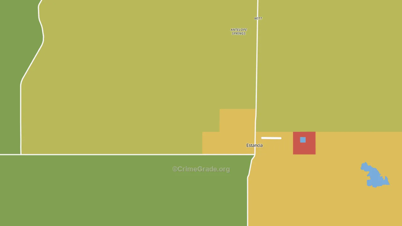Estancia, NM Map of Assault Rates