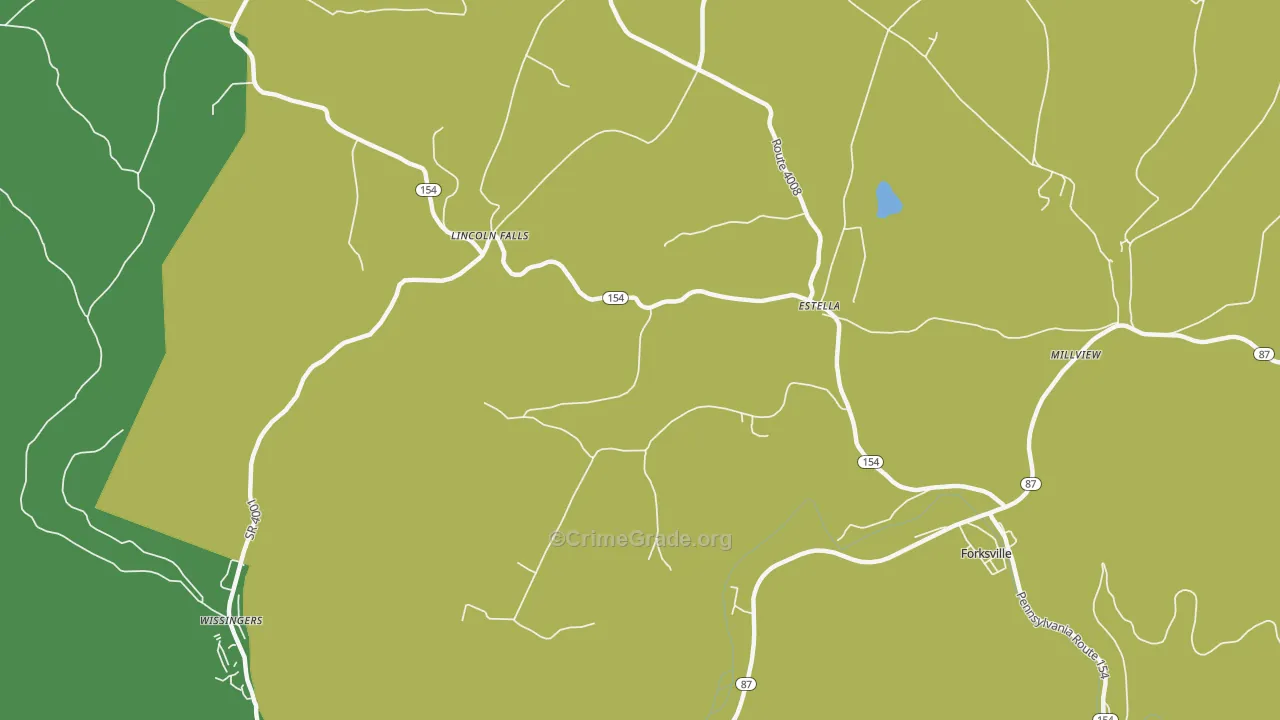 Estella, PA Map of Assault Rates