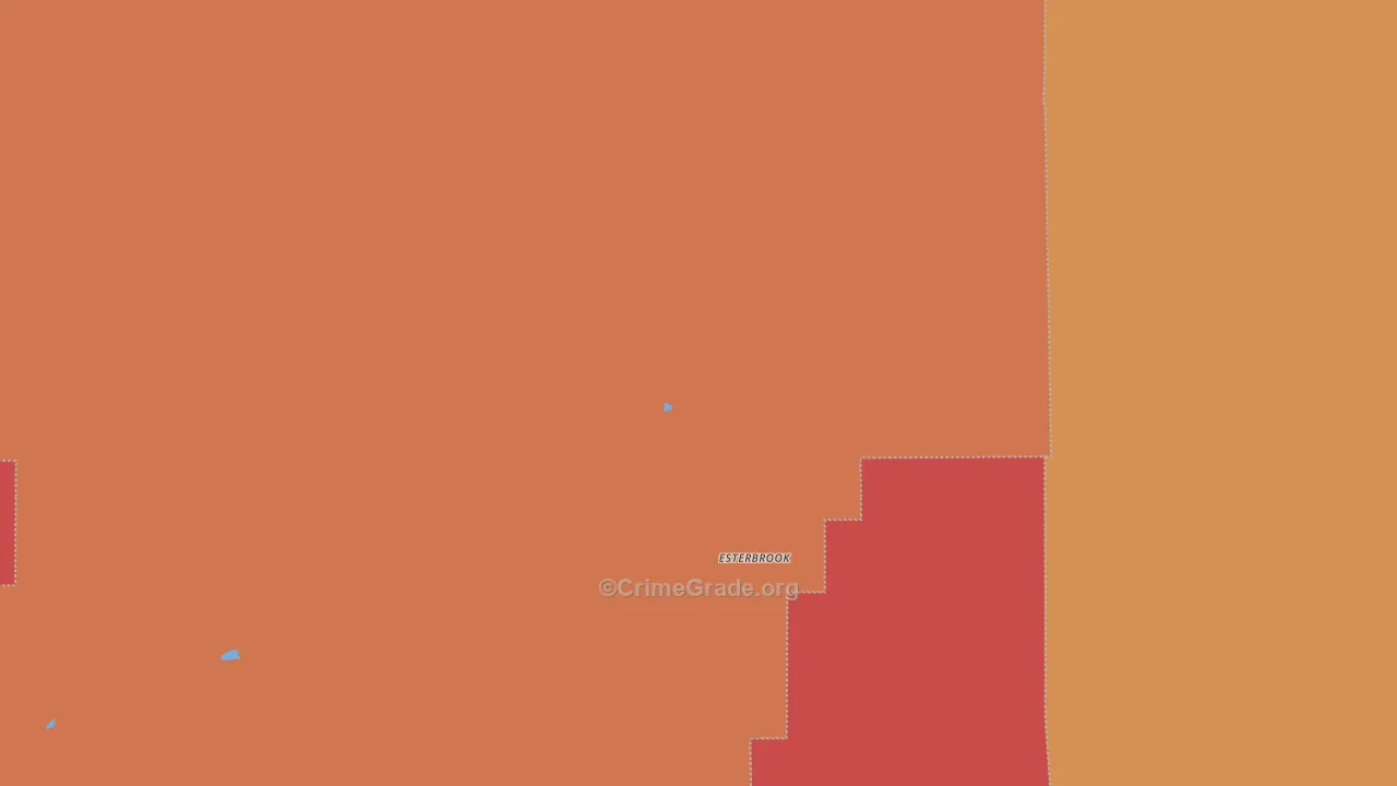 Esterbrook, WY Map of Assault Rates
