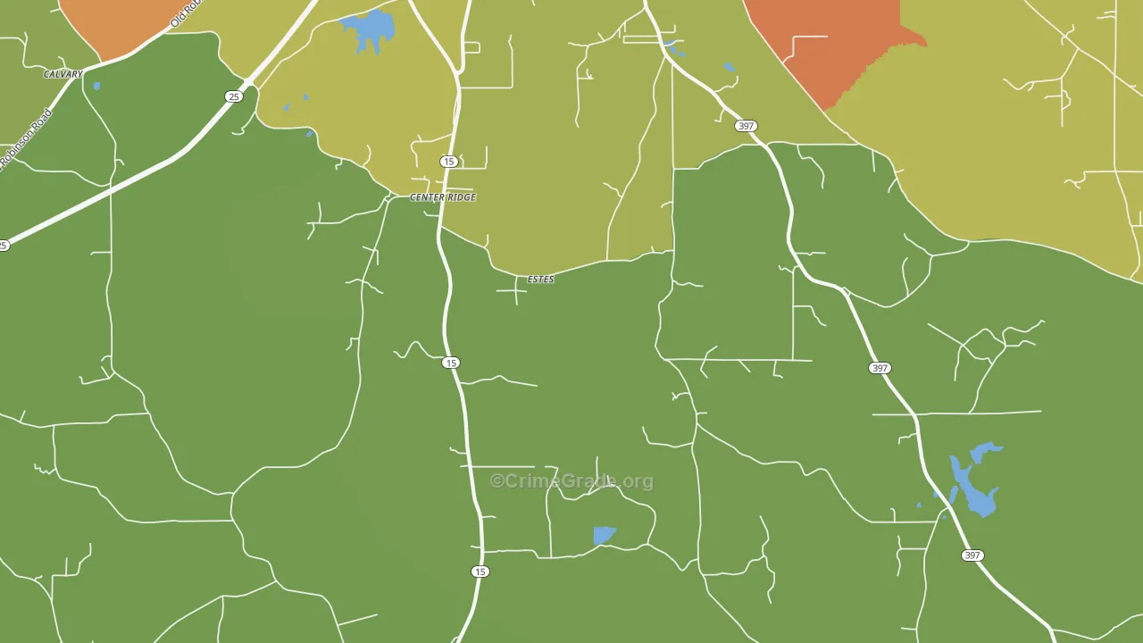 Estes, MS Map of Assault Rates
