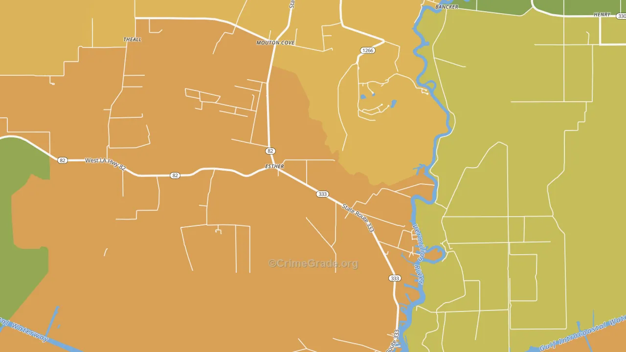 Esther, LA Map of Assault Rates