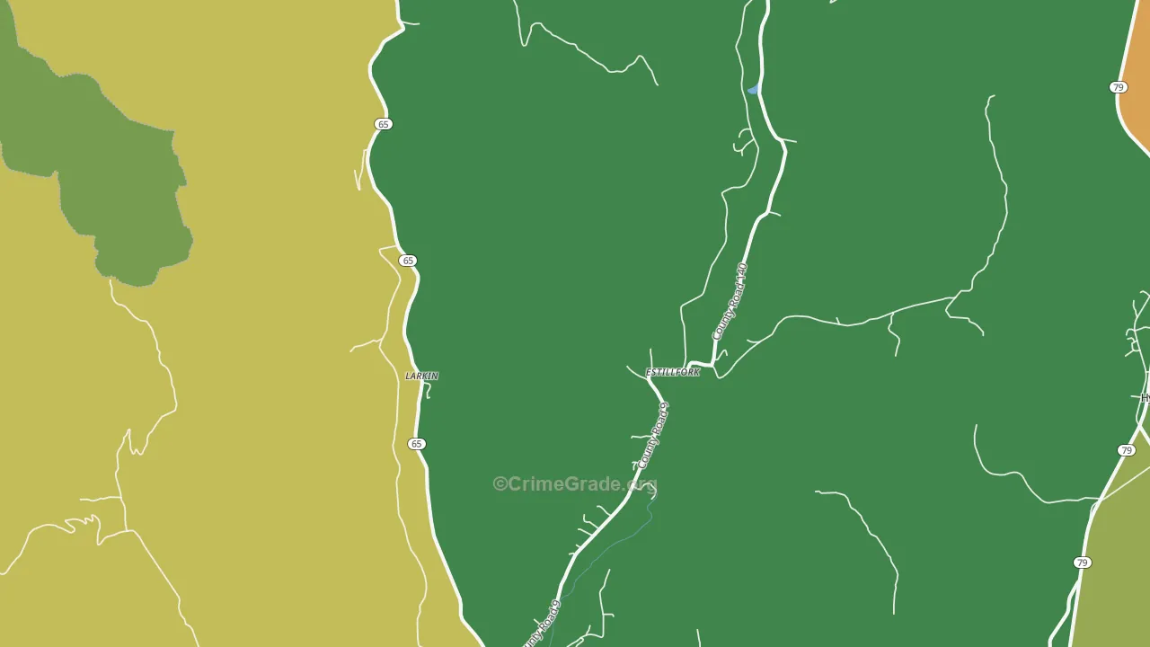 Estillfork, AL Map of Assault Rates