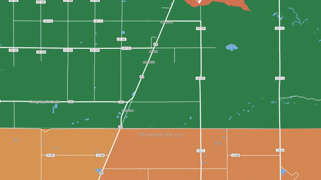Estrella, CO Map of Assault Rates
