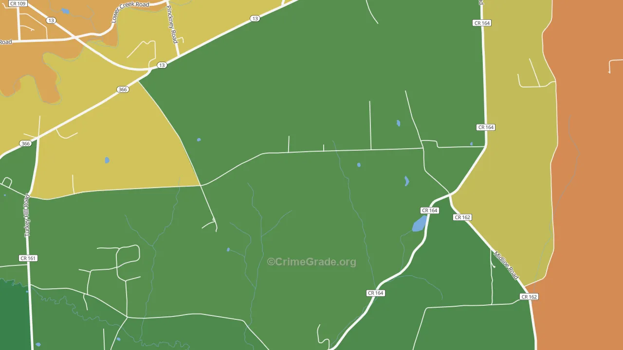 Etna, NY Map of Assault Rates