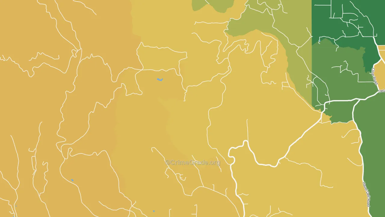 Eufaula Heights, WA Map of Assault Rates