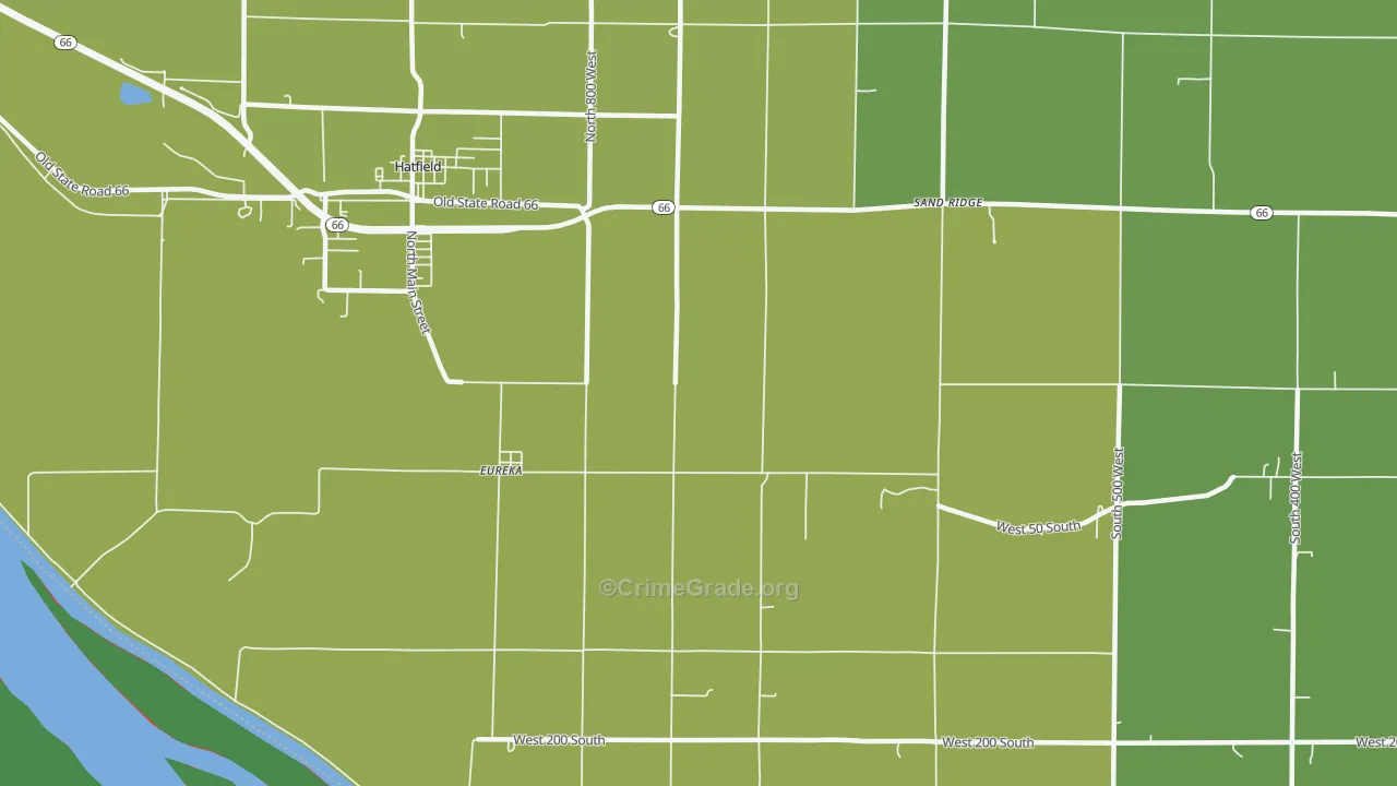 Eureka, IN Map of Assault Rates