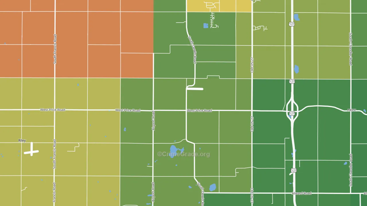Eureka, MI Map of Assault Rates