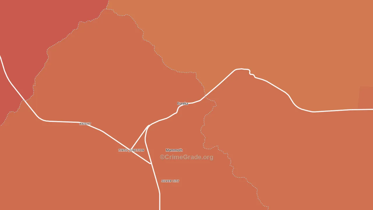 Eureka, UT Map of Assault Rates