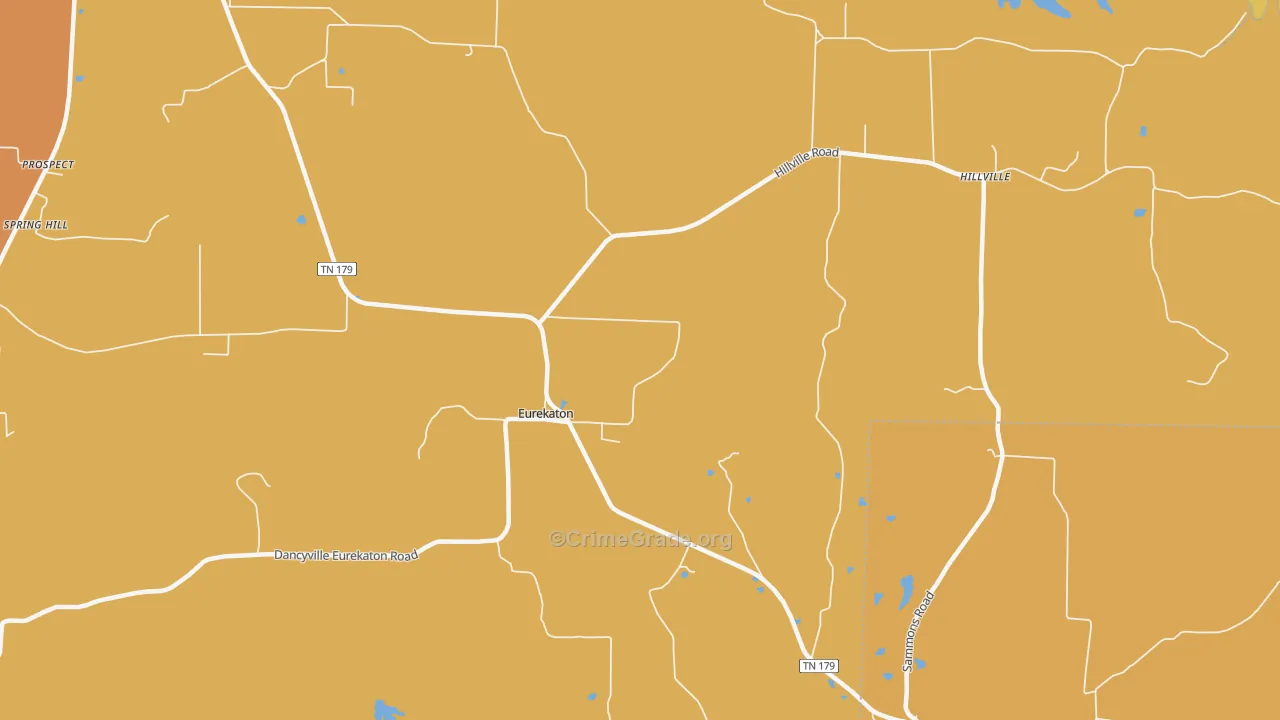 Eurekaton, TN Map of Assault Rates