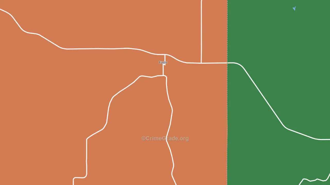 Eustis, NE Map of Assault Rates