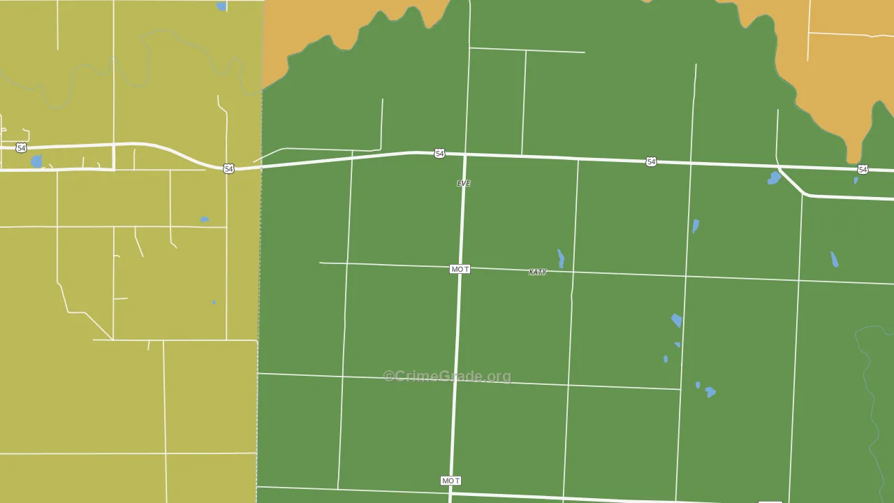 Eve, MO Map of Assault Rates