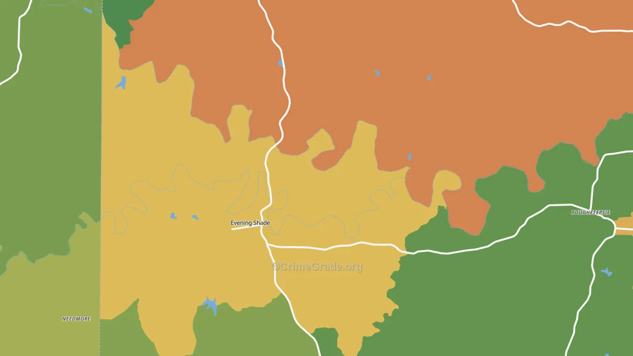 Evening Shade, AR Map of Assault Rates
