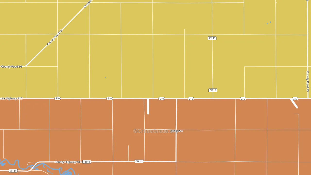 Everdell, MN Map of Assault Rates