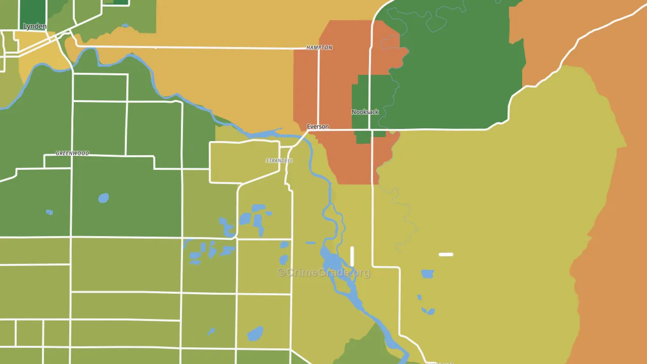Everson, WA Map of Assault Rates