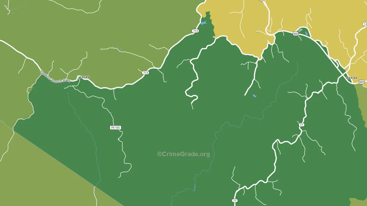 Fagan, KY Map of Assault Rates