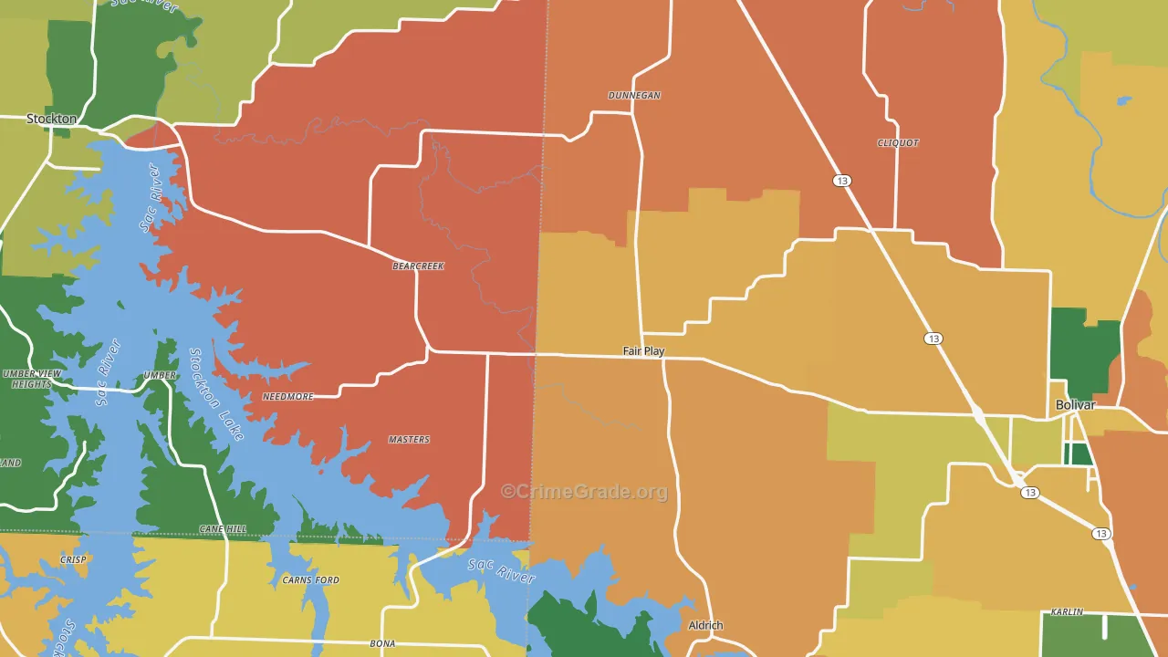 Fair Play, MO Map of Assault Rates
