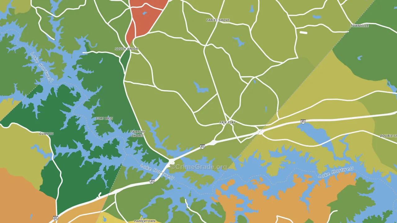 Fair Play, SC Map of Assault Rates