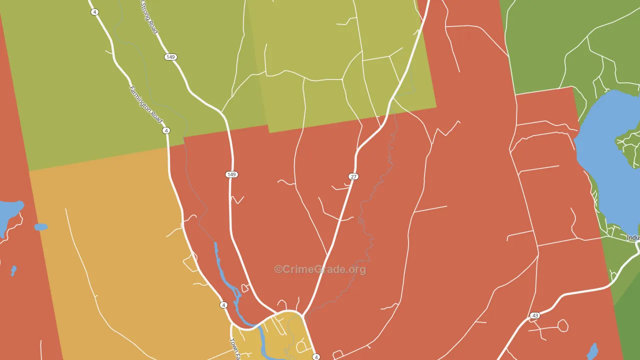 Fairbanks, ME Map of Assault Rates